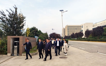 團(tuán)市委、市貿(mào)促會、市青企協(xié)一行到工投集團(tuán)涇河產(chǎn)業(yè)園考察交流